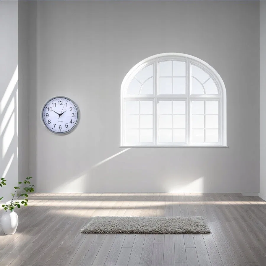 картинка Настенные часы 24 см пластиковые Bigbuy Home, Белый от магазина Одежда+