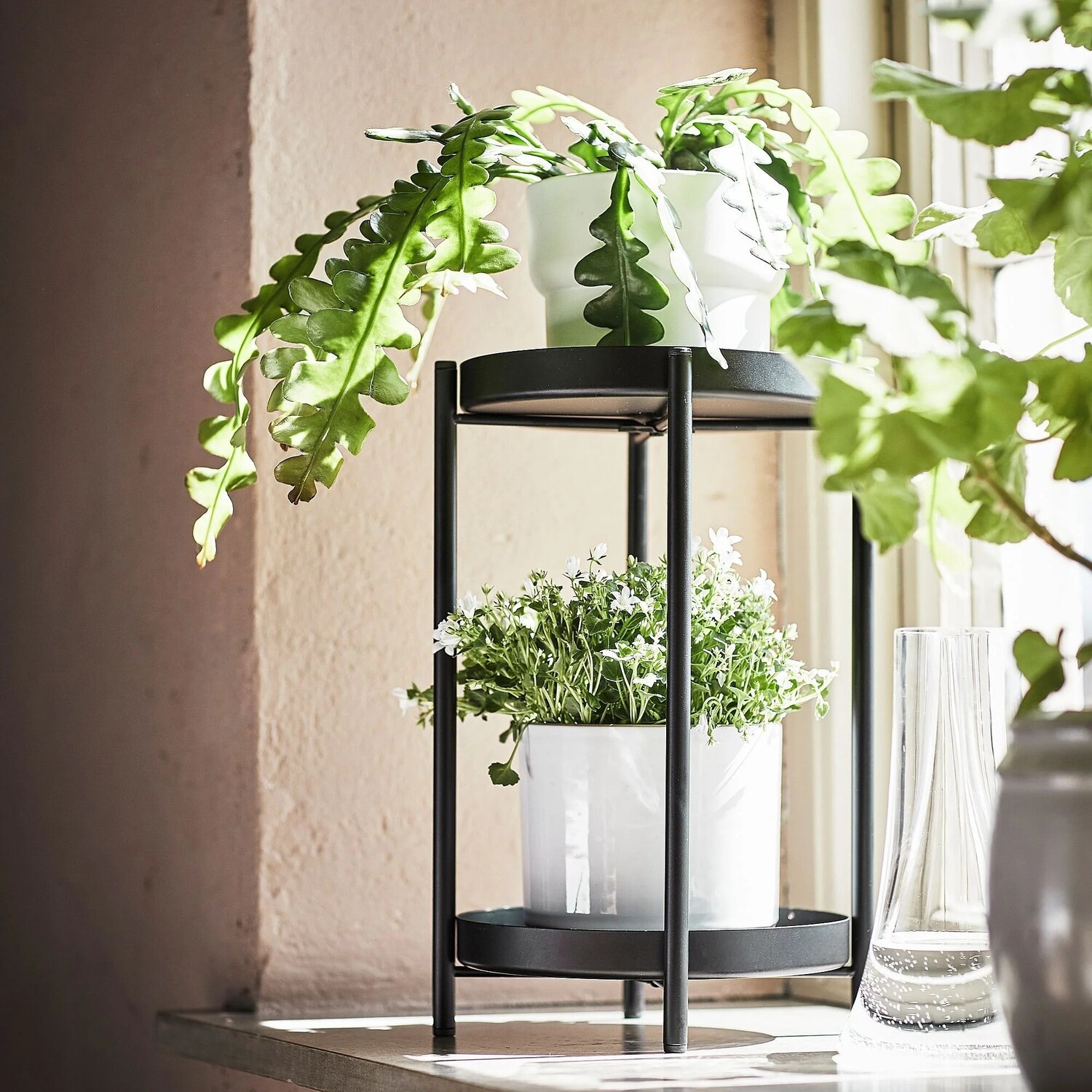 картинка Подставка для растений Ikea Olivblad, 35 см, черный от магазина Одежда+