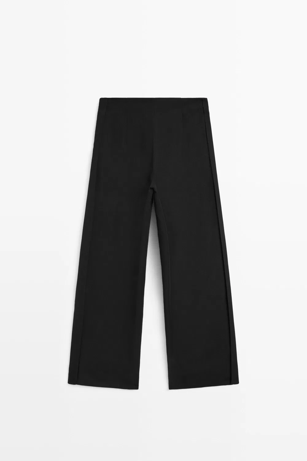 картинка Брюки Massimo Dutti Straight-Leg Flowing, черный от магазина Одежда+