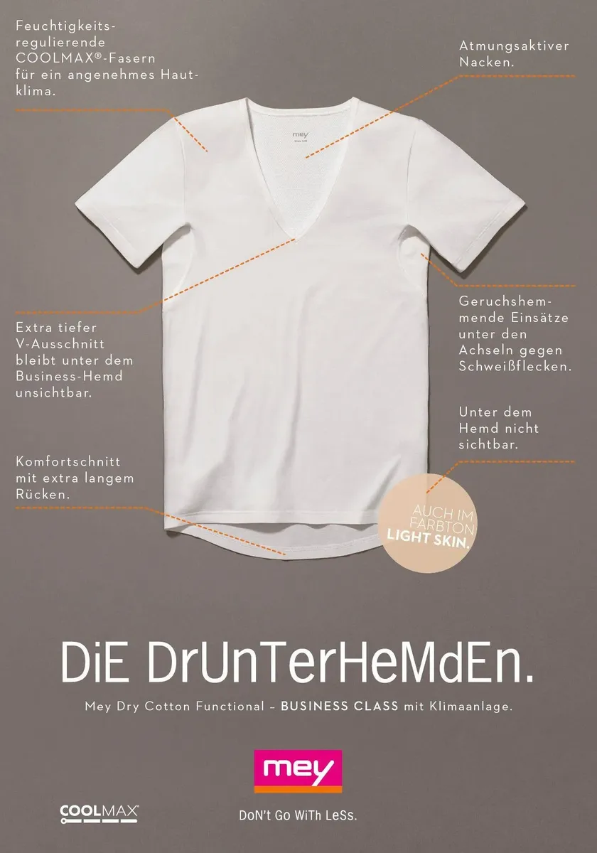 картинка Футболка Mey Dry Cotton Functional, бежевый от магазина Одежда+