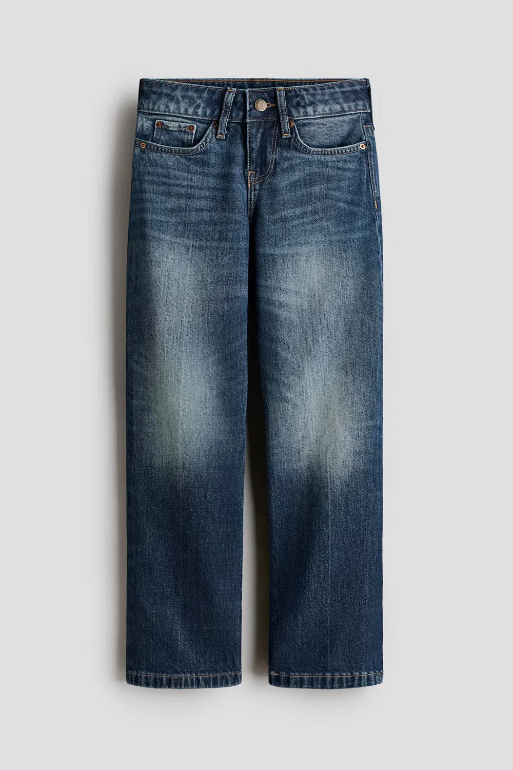 картинка Джинсы прямого кроя H&M, Dunkles Denimblau от магазина Одежда+