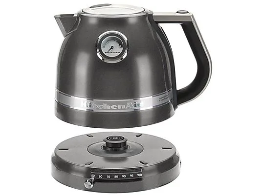картинка Электрический чайник KitchenAid 5KEK1522EMS, Artisan, 1,5 л, серый от магазина Одежда+