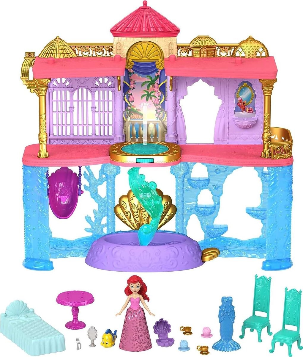 картинка Дворец Ариэль + набор кукол принцессы Диснея Mattel от магазина Одежда+