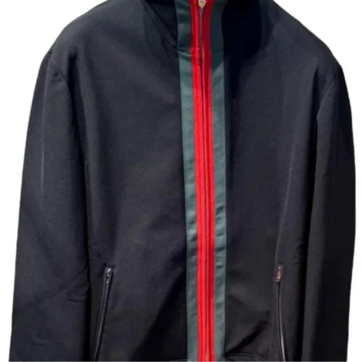 картинка Куртка Gucci Stretch Nylon Zip With Web, черный от магазина Одежда+