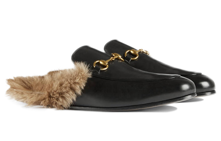 картинка Сандалии Gucci Princetown Series Wool Slipper Black 397647-DKHH0-1063 от магазина Одежда+