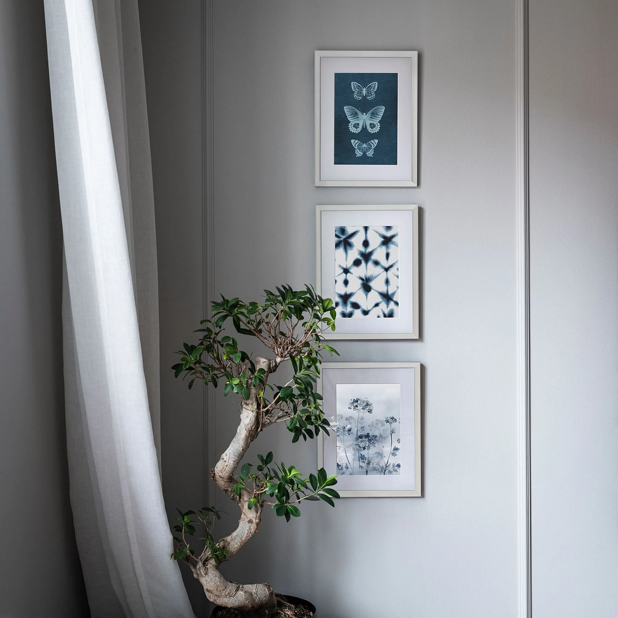 картинка Белая рамка, белая, 40х50 см, KNOPPÄNG IKEA от магазина Одежда+