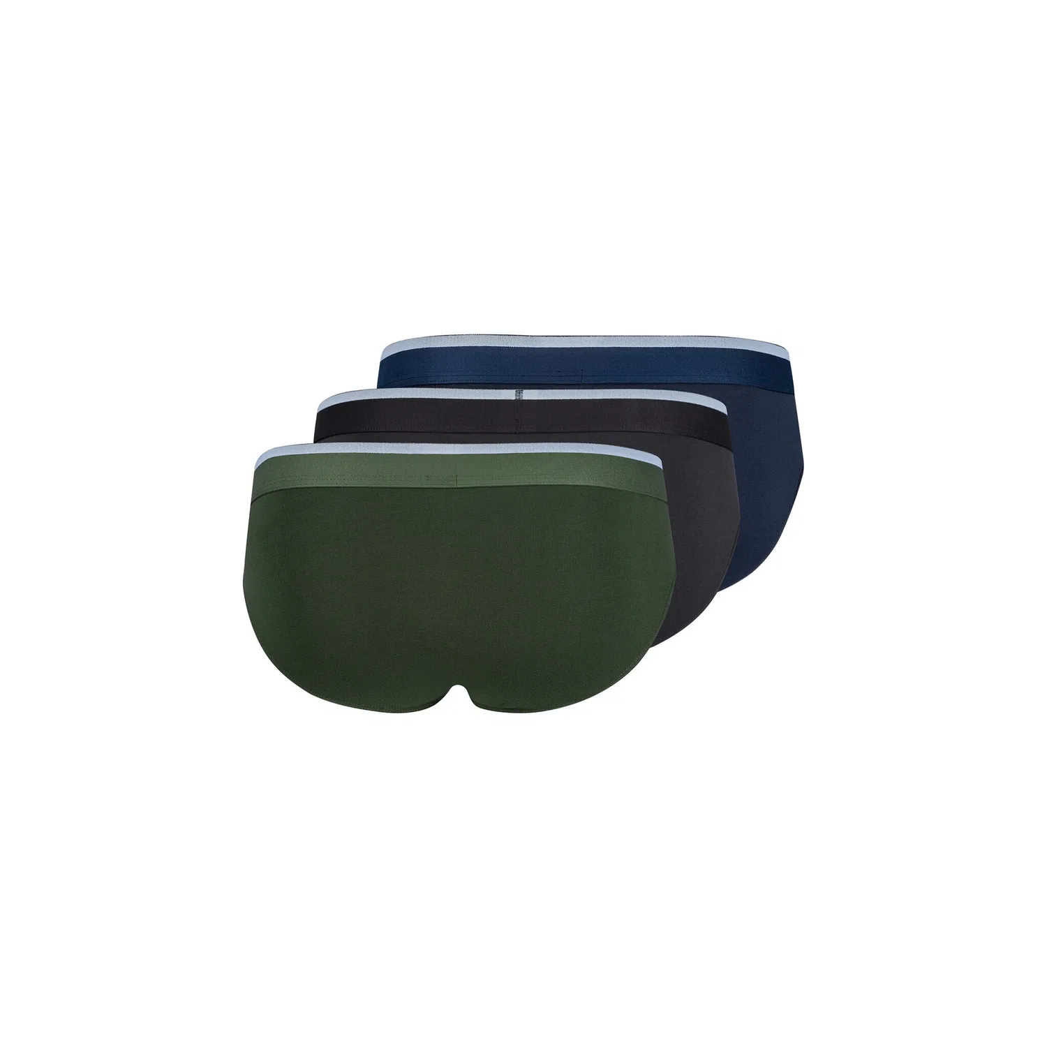картинка Мужские трусы-слипы классические хлопковые Skiny, Olive/Blue/Black от магазина Одежда+