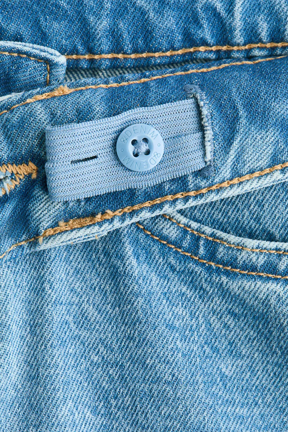 картинка Широкие джинсы с низкой посадкой H&M, Denimblau от магазина Одежда+