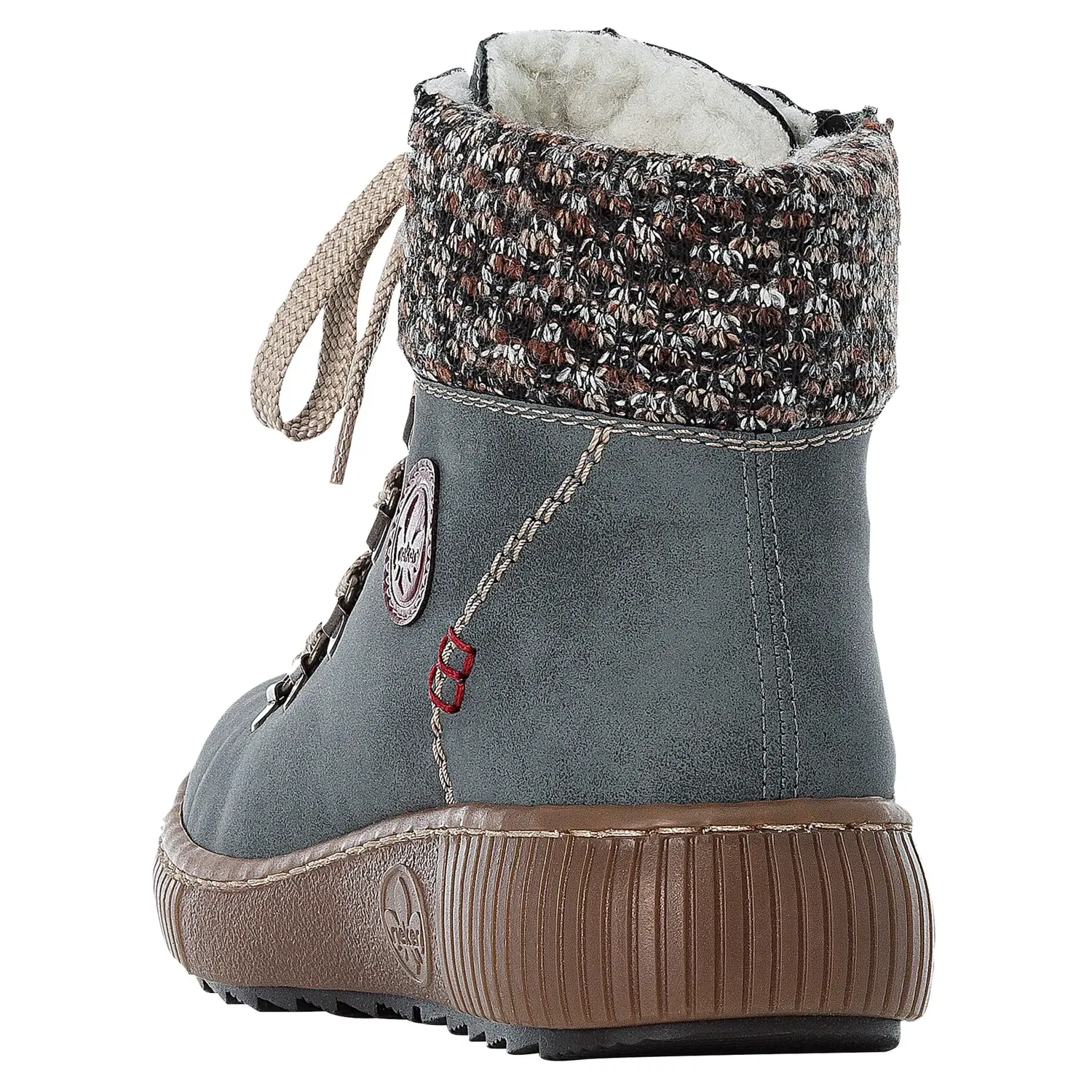 картинка Женские зимние дутики с Warmfutter Rieker, Jeans Blue от магазина Одежда+