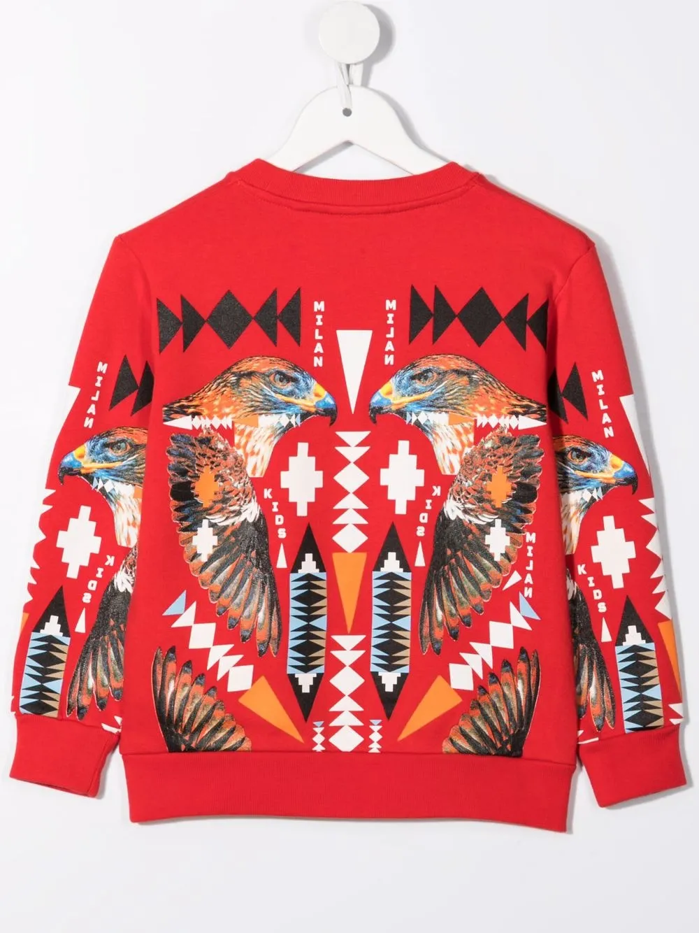картинка Толстовка с принтом Marcelo Burlon County Of Milan Kids, красный от магазина Одежда+