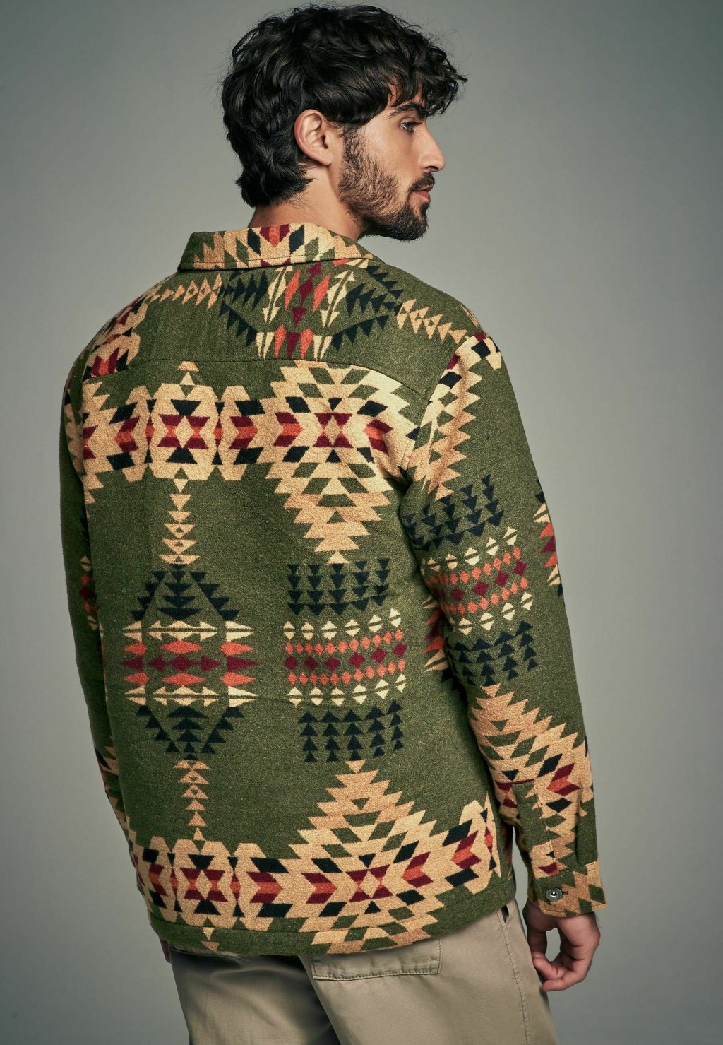картинка Куртка Next Navajo Style Regular Fit, зеленый от магазина Одежда+