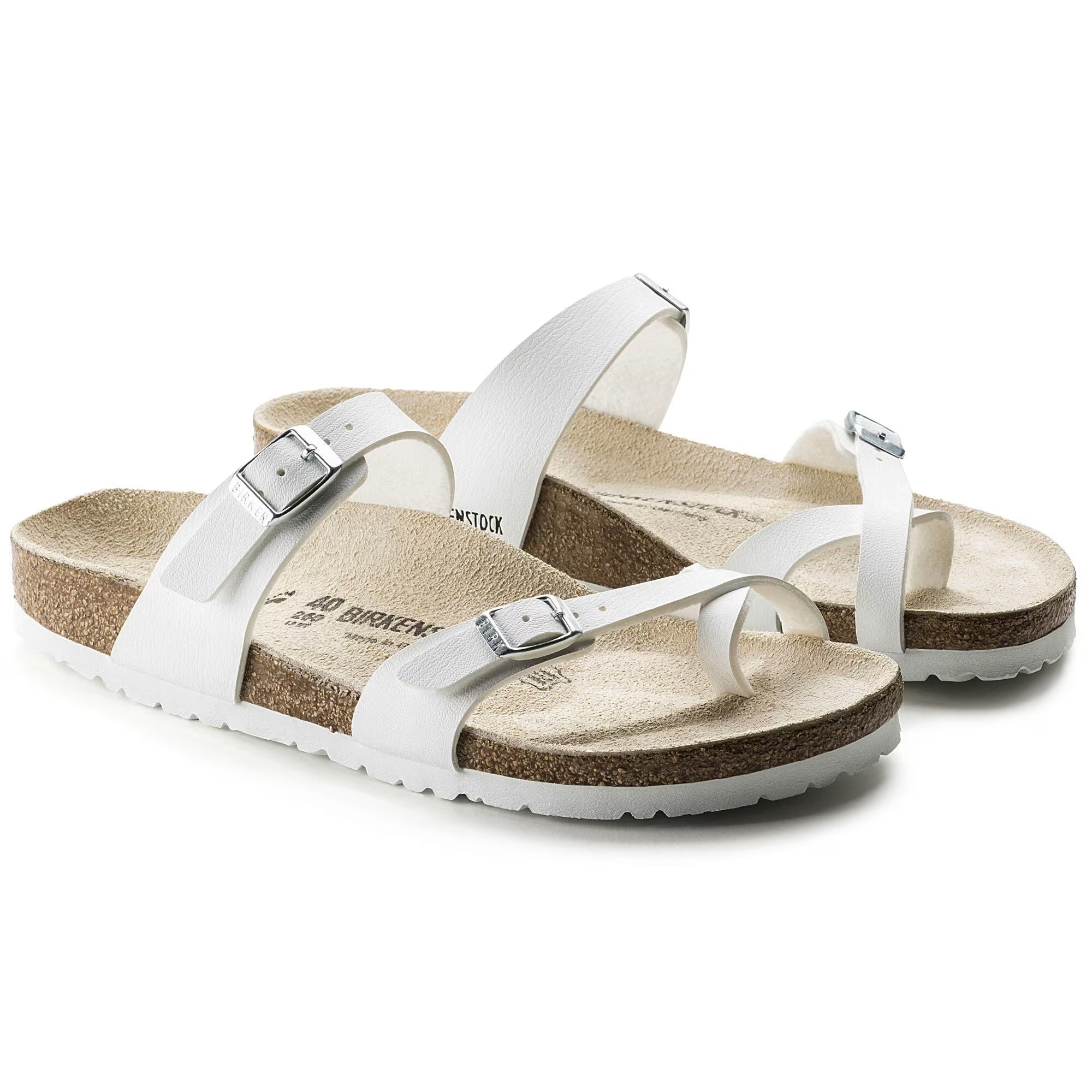 картинка Сандалии Birkenstock Mayari Birko-Flor, белый от магазина Одежда+