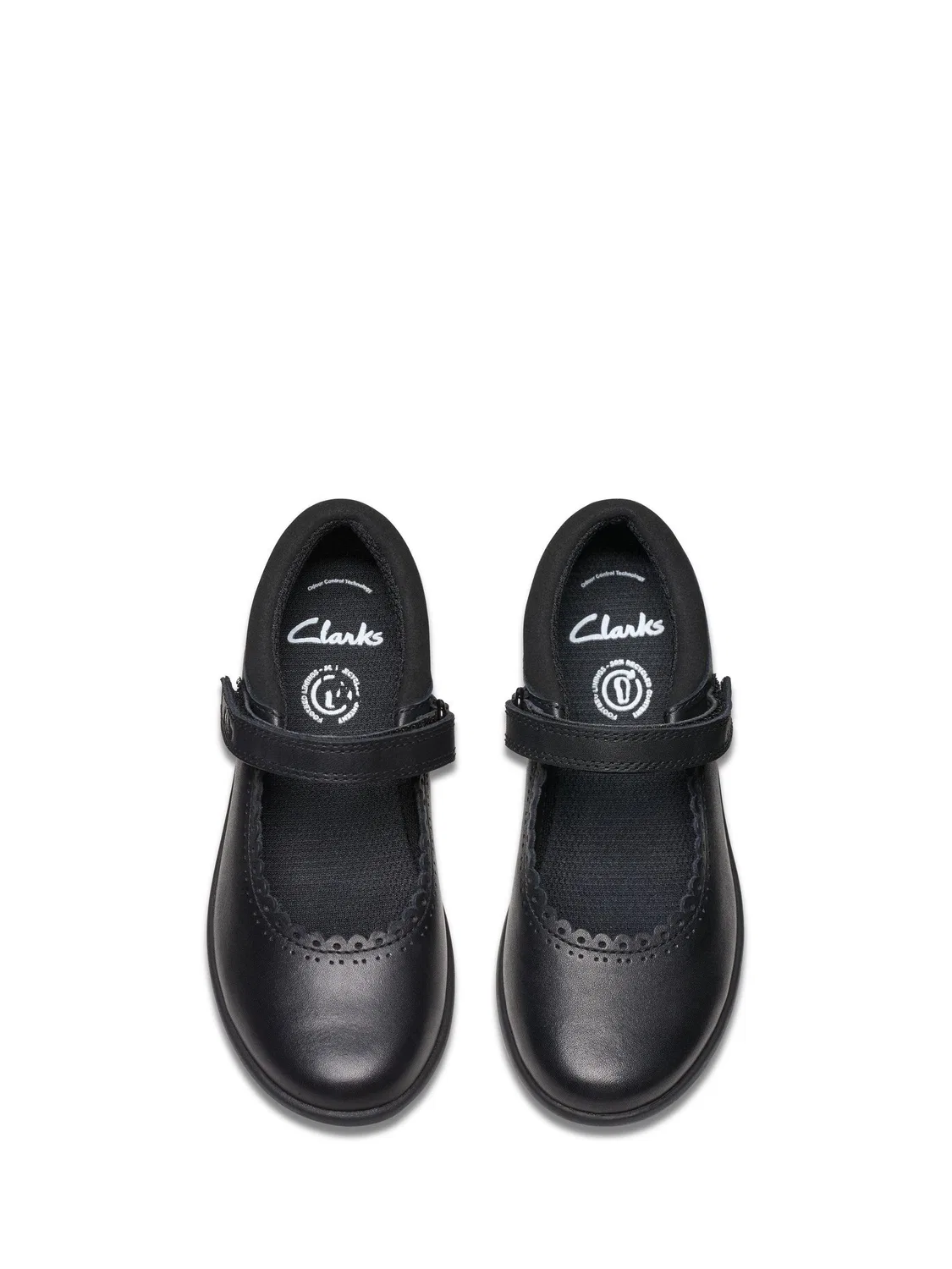картинка Туфли школьные Clarks Etch Pure для девочек, черный от магазина Одежда+