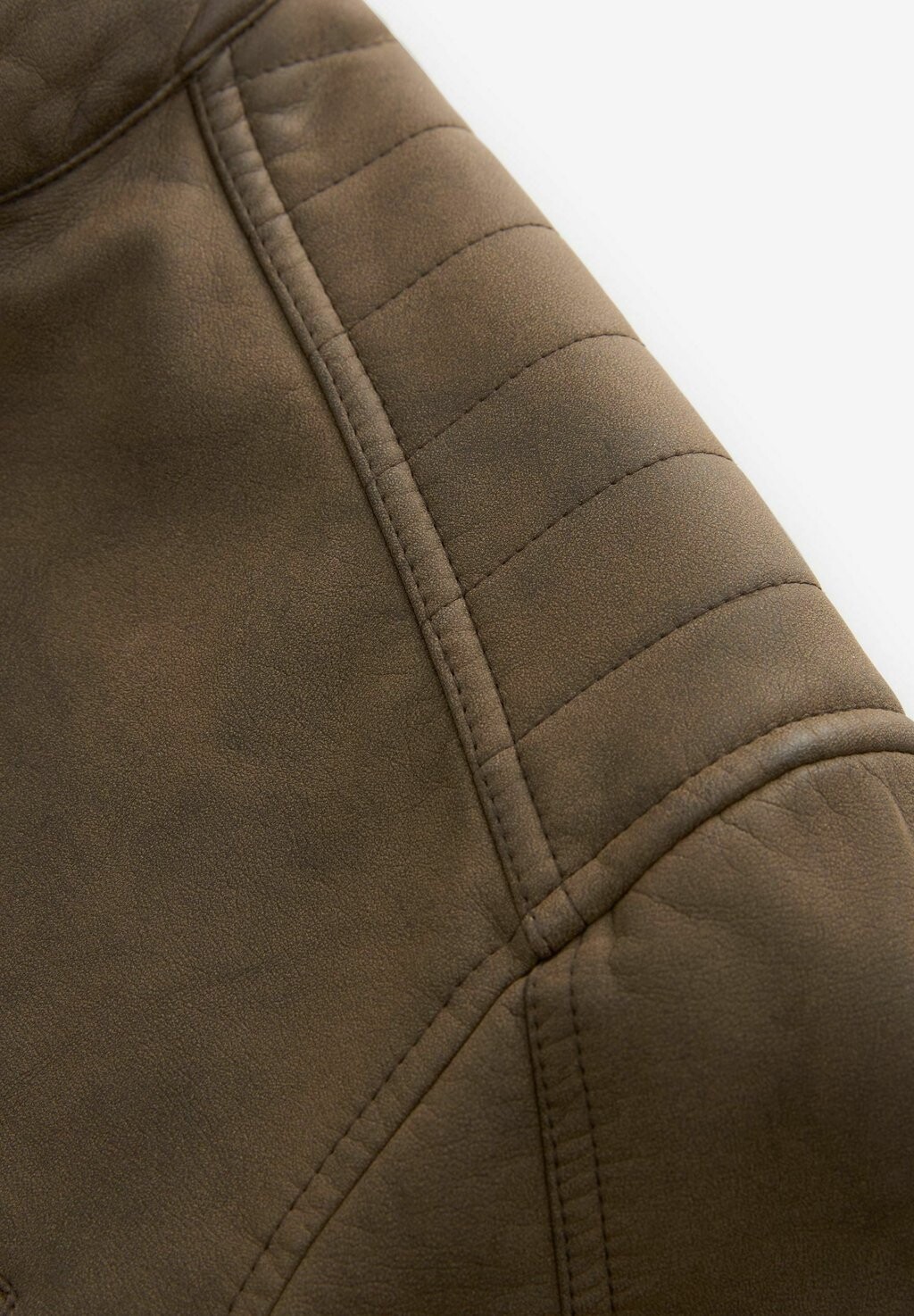 картинка Куртка из искусственной кожи REGULAR FIT Next, цвет brown от магазина Одежда+
