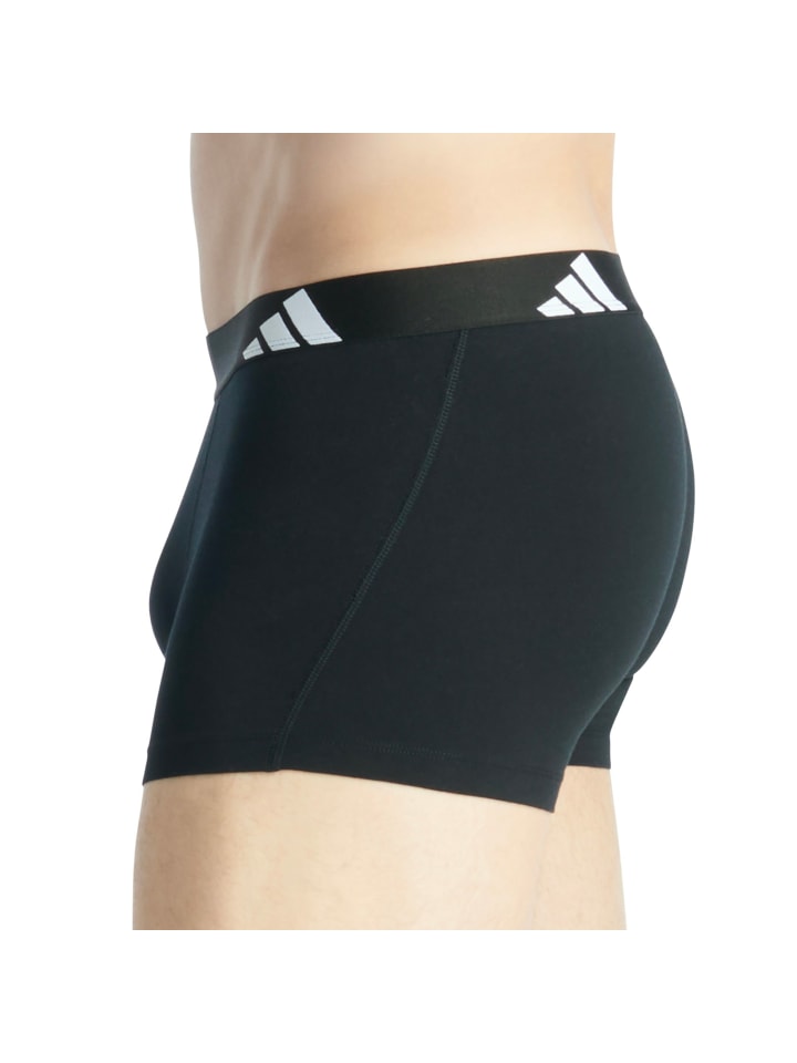 картинка Комплект трусов Adidas боксеры, 3 предмета, черный от магазина Одежда+