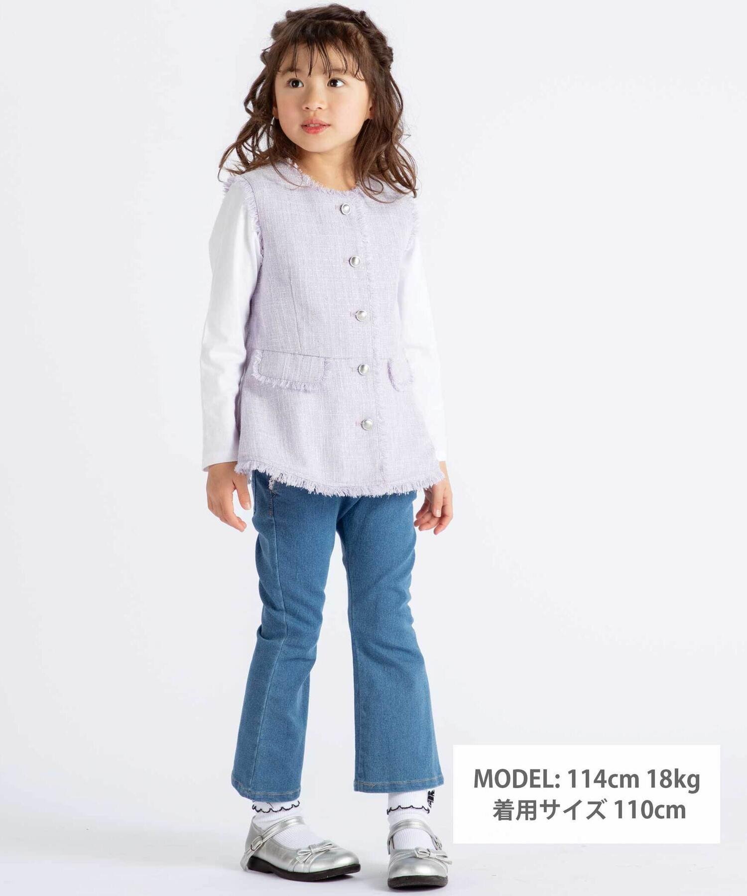 картинка Длинные джинсы-клеш из джоггеры (90–160 см) BeBe, Blue от магазина Одежда+