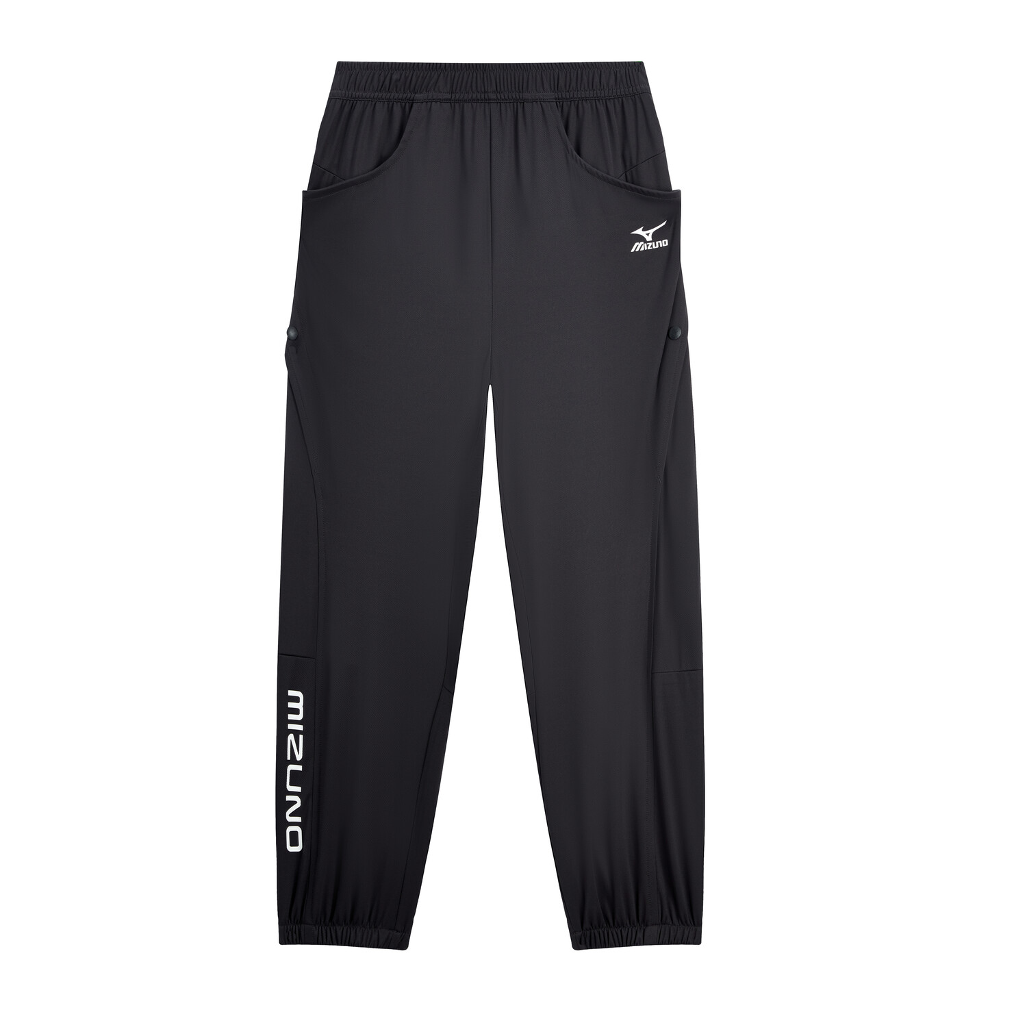 картинка Трикотажные спортивные брюки детские Mizuno, черные от магазина Одежда+