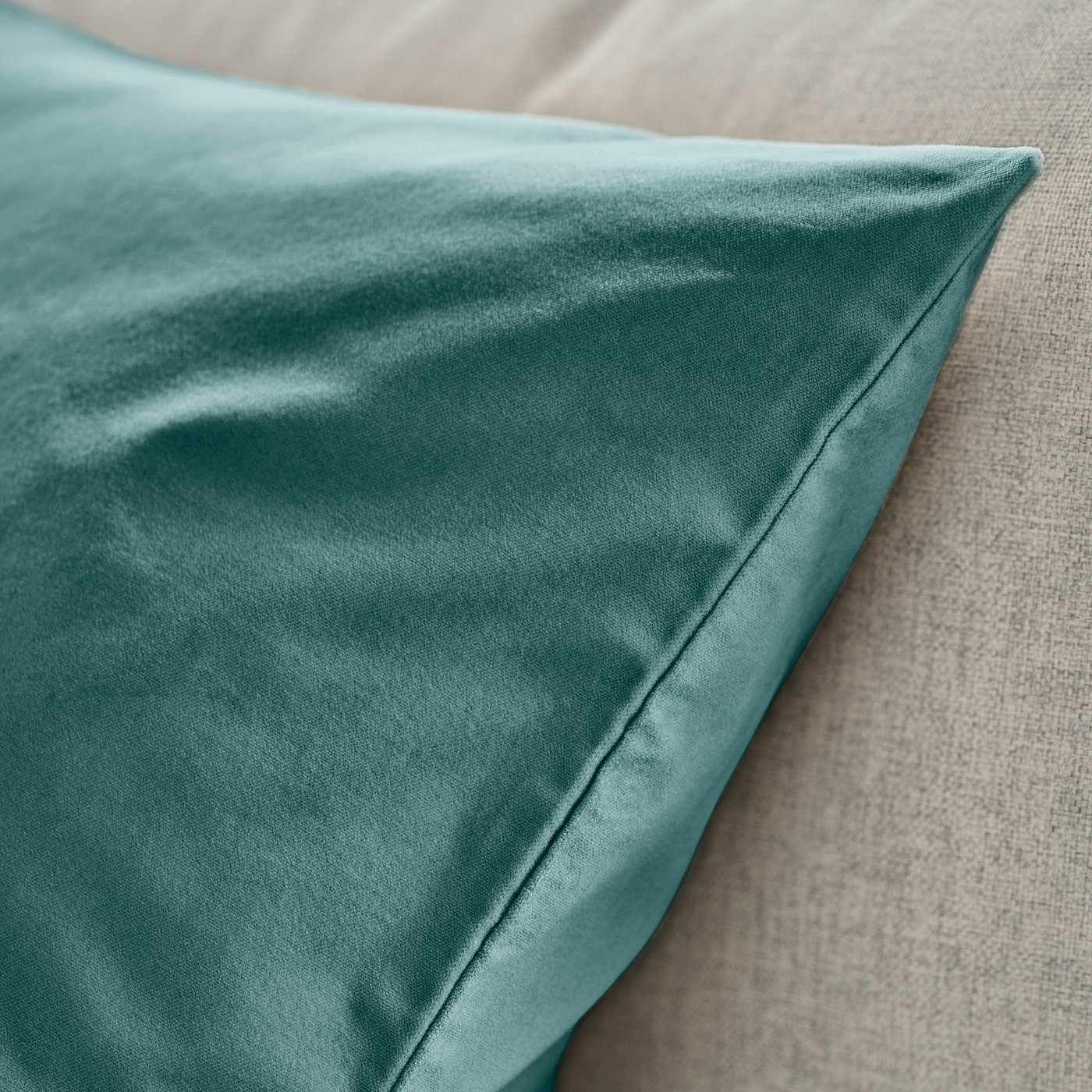 картинка Наволочка, темно-серо-бирюзовая, 65х65 см Sanela IKEA от магазина Одежда+