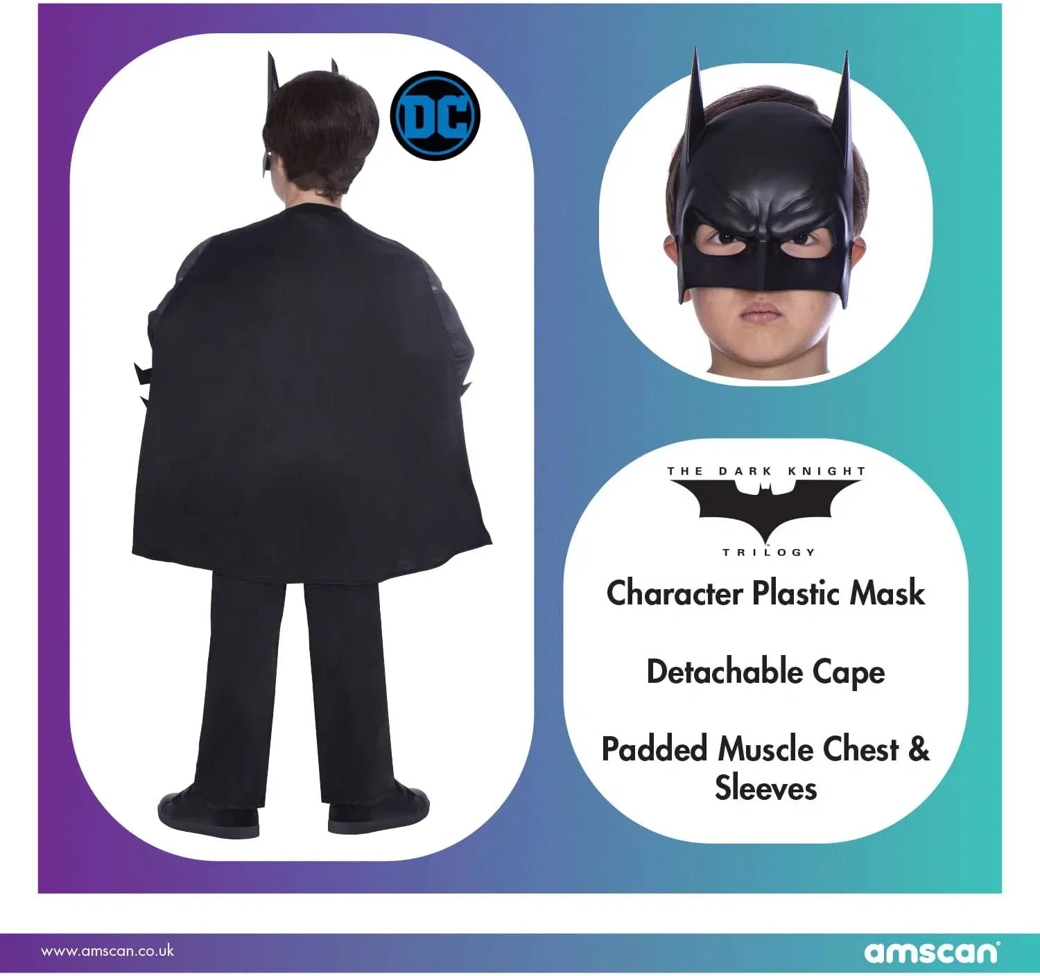 картинка Костюм Batman, Amscan, черный от магазина Одежда+
