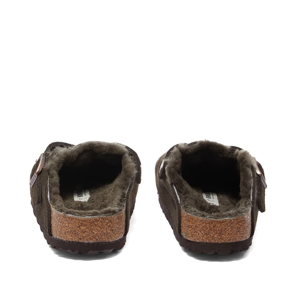 картинка Мюли Birkenstock Boston Shearling Suede Leather, мокко от магазина Одежда+