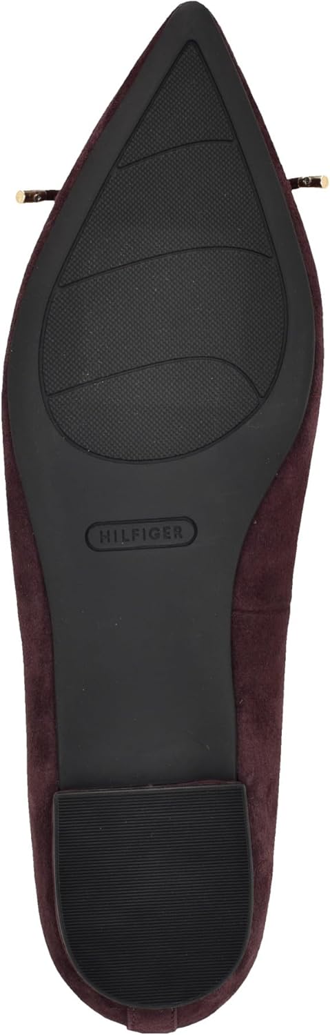 картинка Женские балетки Tommy Hilfiger Kimio, Dark Red Suede 600 от магазина Одежда+