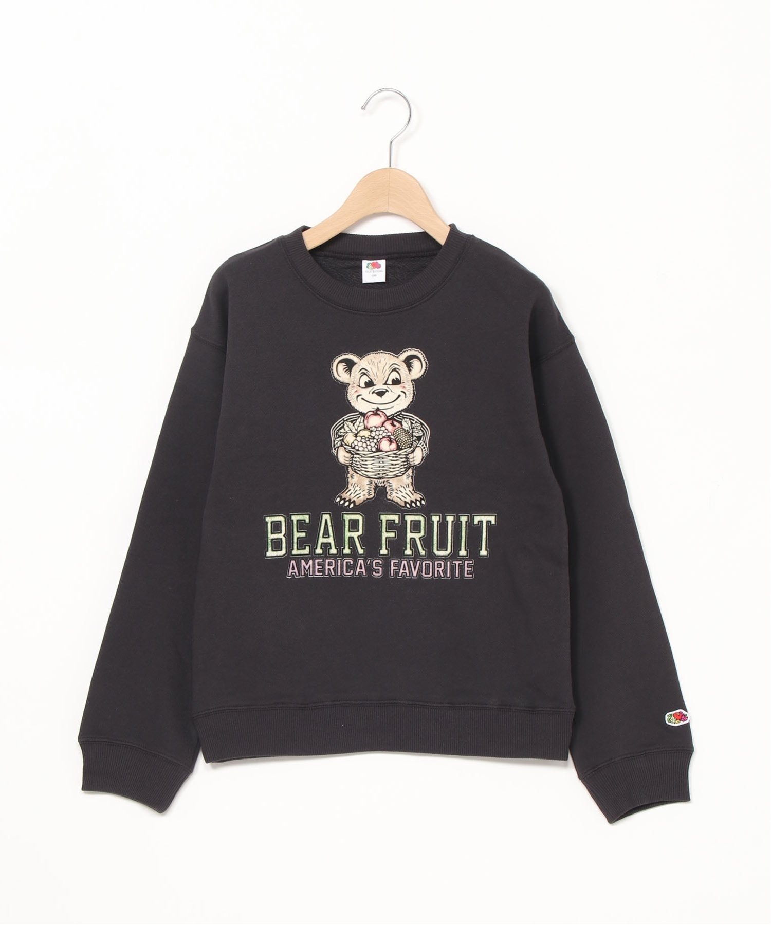 картинка Свитшот с принтом FRUIT OF THE LOOM/(K), Black от магазина Одежда+