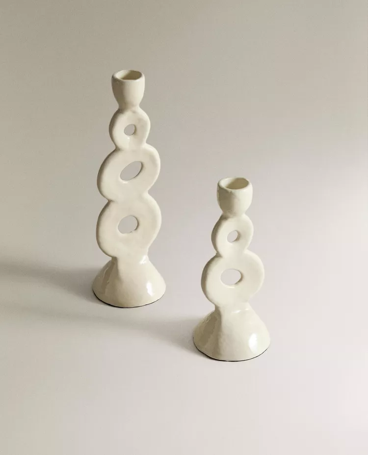 картинка Подсвечник Zara Home Aluminium Holder, белый от магазина Одежда+