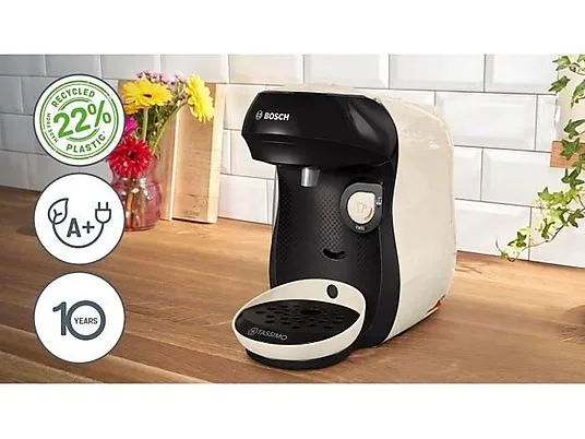 картинка Капсульная кофемашина Bosch Tassimo Happy TAS107E, бежевый/черный от магазина Одежда+