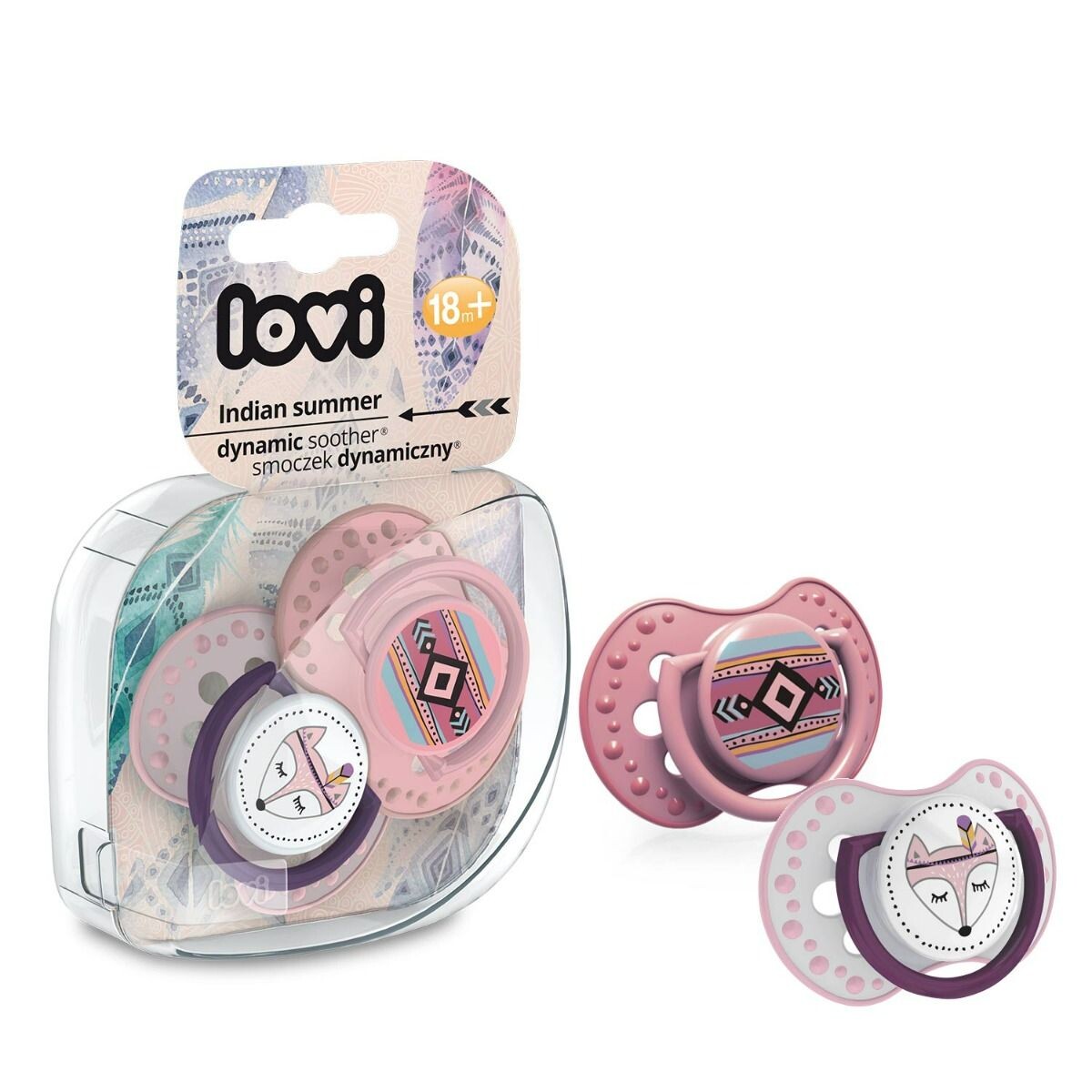 картинка Детская соска Lovi Indian Summer Girl 18m+, 2 шт от магазина Одежда+
