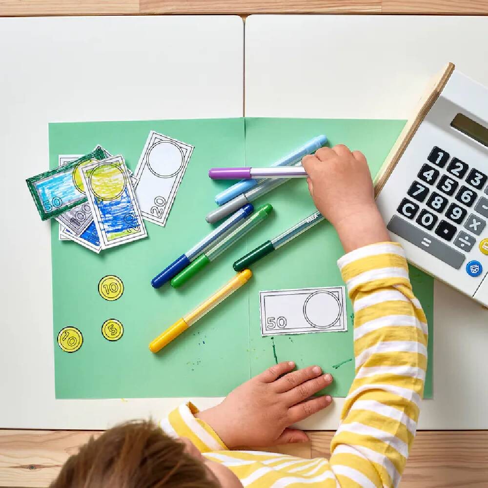 картинка Игрушечный кассовый аппарат Ikea Duktig, белый от магазина Одежда+