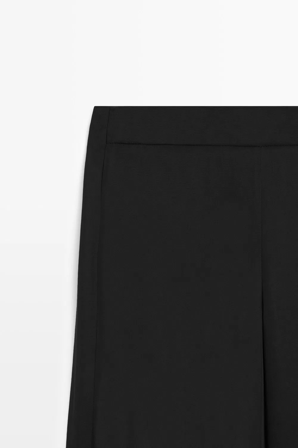 картинка Брюки Massimo Dutti Straight-Leg Flowing, черный от магазина Одежда+