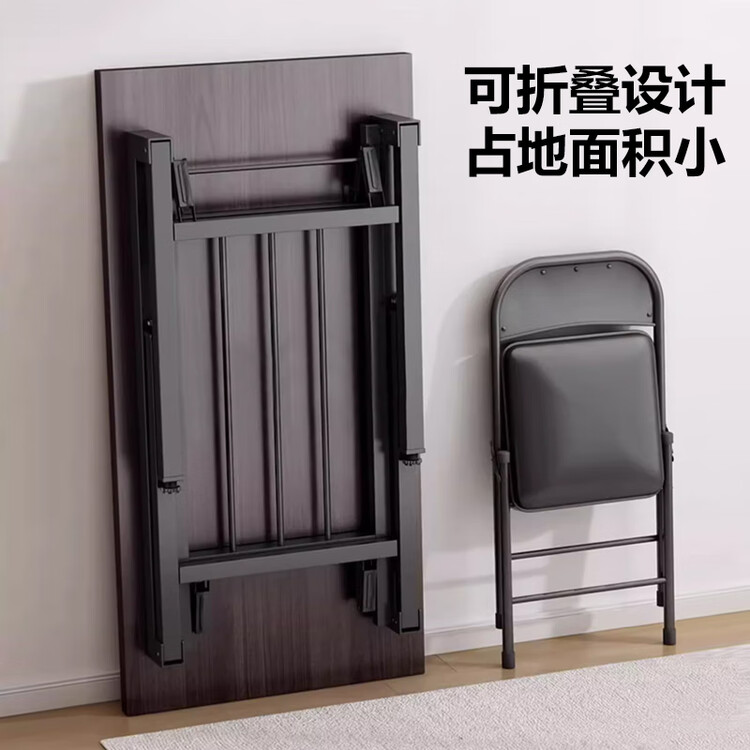 картинка Стол складной Huakaizhixing BGZ718 120x60 см, черный, одноуровневый от магазина Одежда+