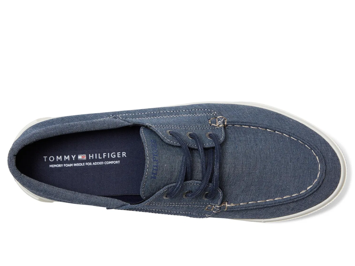 картинка Мужские кеды-топсайдеры Relenn Tommy Hilfiger, Chambray Blu Scuro от магазина Одежда+