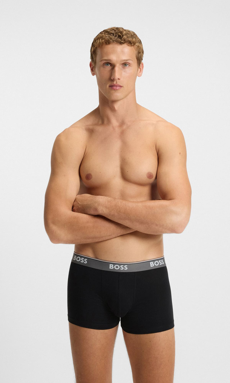 картинка Комплект боксеров BOSS Menswear, 3 предмета, серый — SS26 от магазина Одежда+