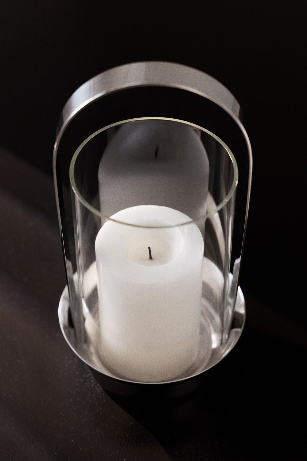 картинка Подсвечник H&M Small Glass Lantern, серебристый от магазина Одежда+