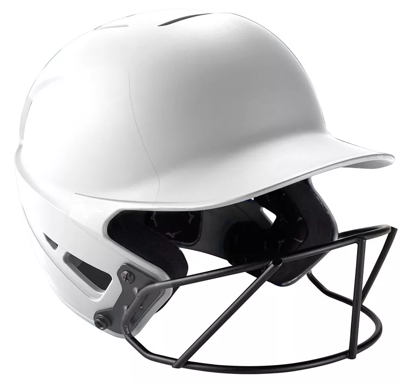 картинка Mizuno F6 Софтбольный шлем для ватина, белый от магазина Одежда+