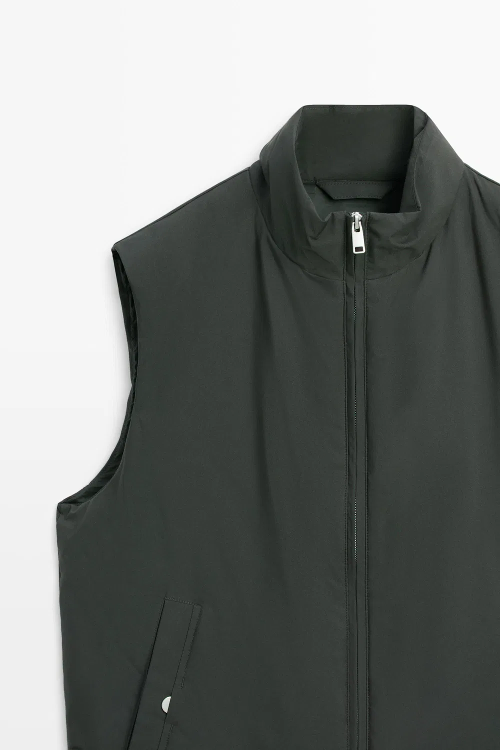 картинка Жилет Massimo Dutti Ultra-lightweight Water-repellent Down, темный меланж от магазина Одежда+
