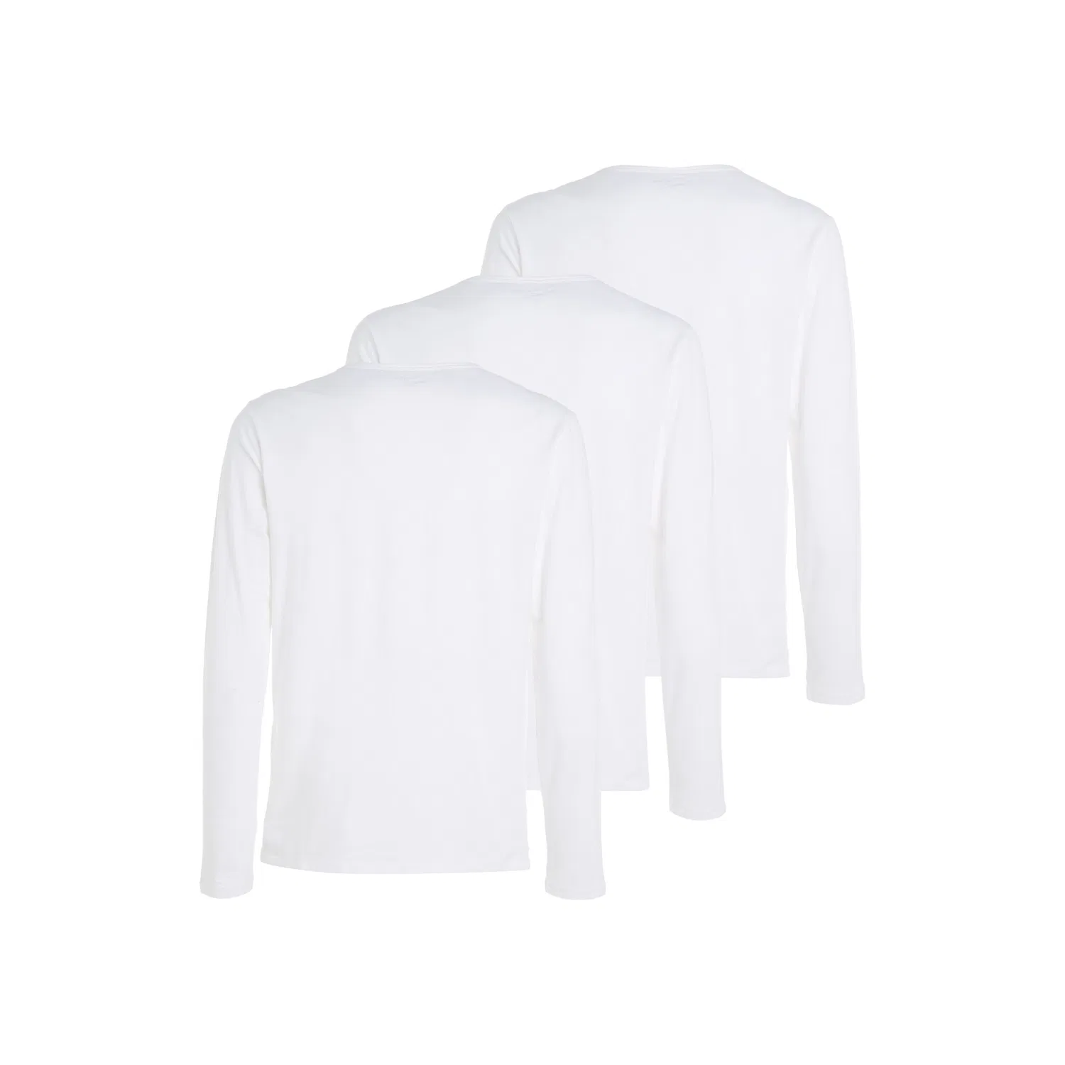 картинка Мужская хлопковая футболка с длинным рукавом Tommy Hilfiger Underwear, White от магазина Одежда+