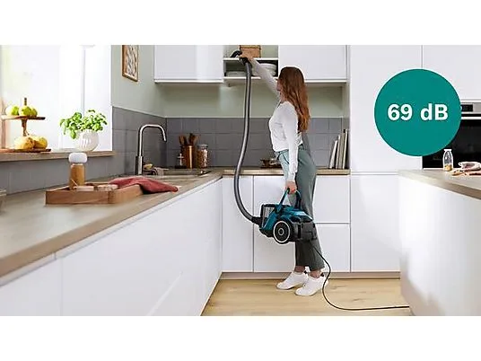 картинка Пылесос Bosch BGC41XFMLY Serie 6 ProFamily 750W, синий от магазина Одежда+