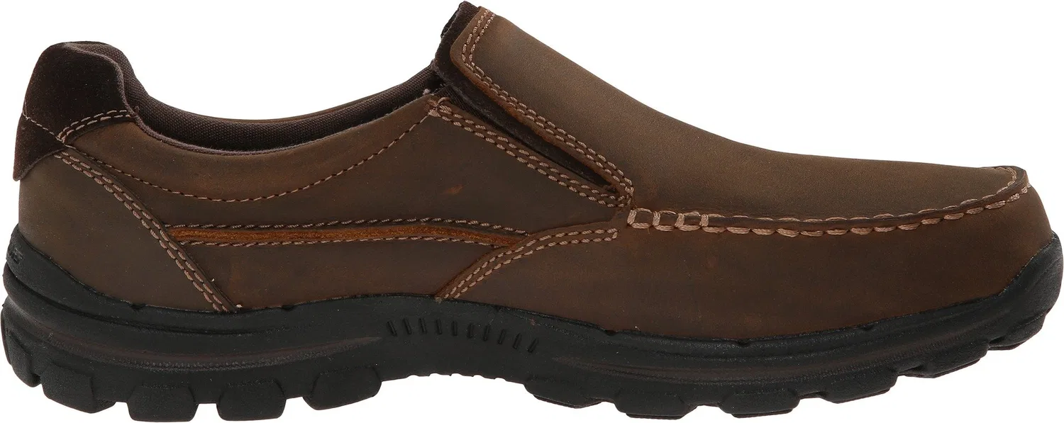 картинка Женские мокасины с мемори-пеной Skechers, Dark Brown от магазина Одежда+