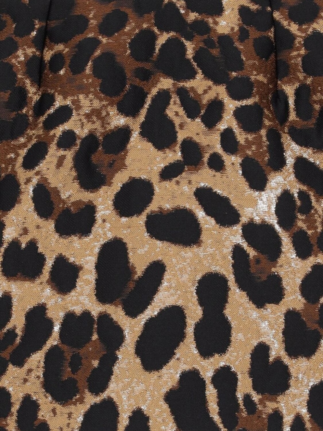 картинка Dolce & Gabbana жаккардовая мини-юбка с леопардовым принтом, коричневый от магазина Одежда+