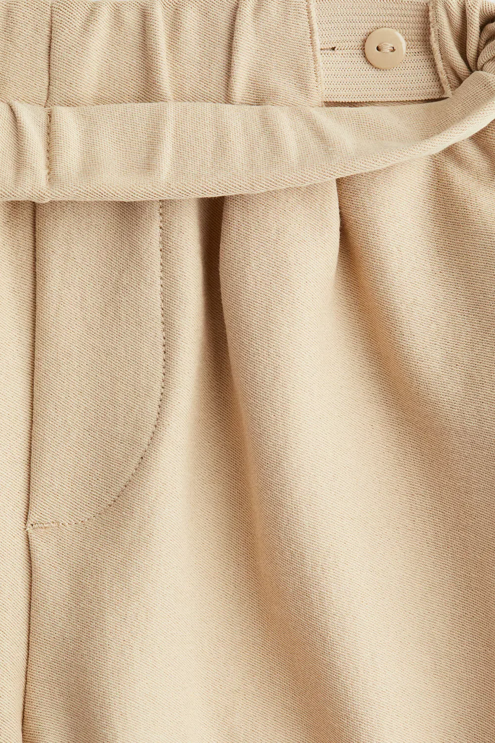 картинка Хлопковые трикотажные шорты свободного кроя H&M, Beige от магазина Одежда+