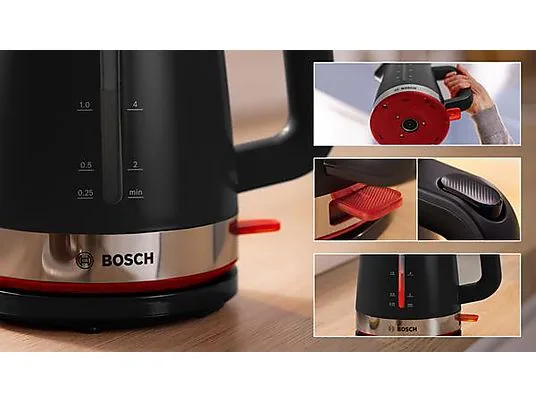 картинка Чайник Bosch TWK4M223 My Moment, черный от магазина Одежда+
