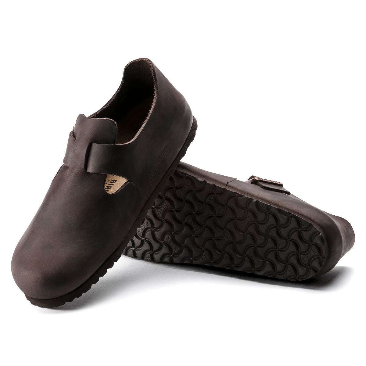 картинка Мюли Birkenstock London Oiled, темно-коричневые от магазина Одежда+