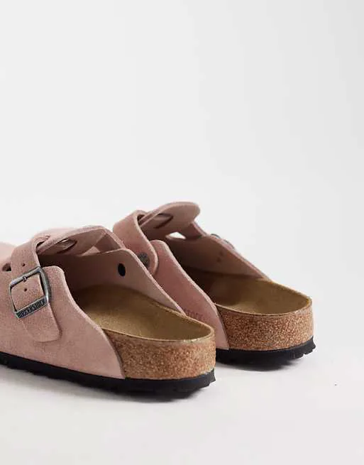картинка Сабо Birkenstock Boston из розовой глины от магазина Одежда+