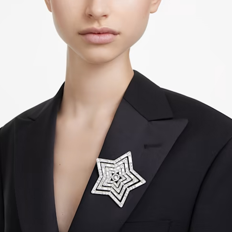 картинка Swarovski Брошь Stella унисекс серебро от магазина Одежда+