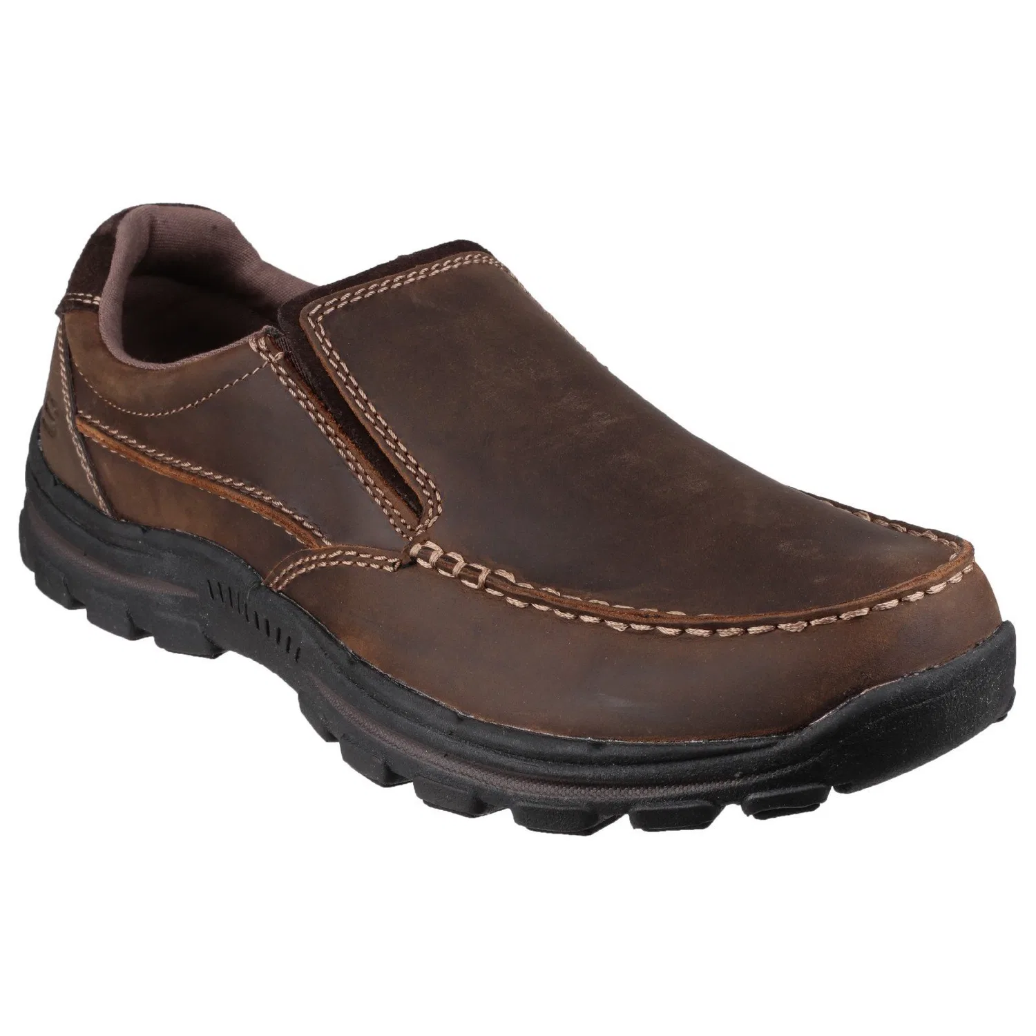 картинка Женские мокасины с мемори-пеной Skechers, Dark Brown от магазина Одежда+