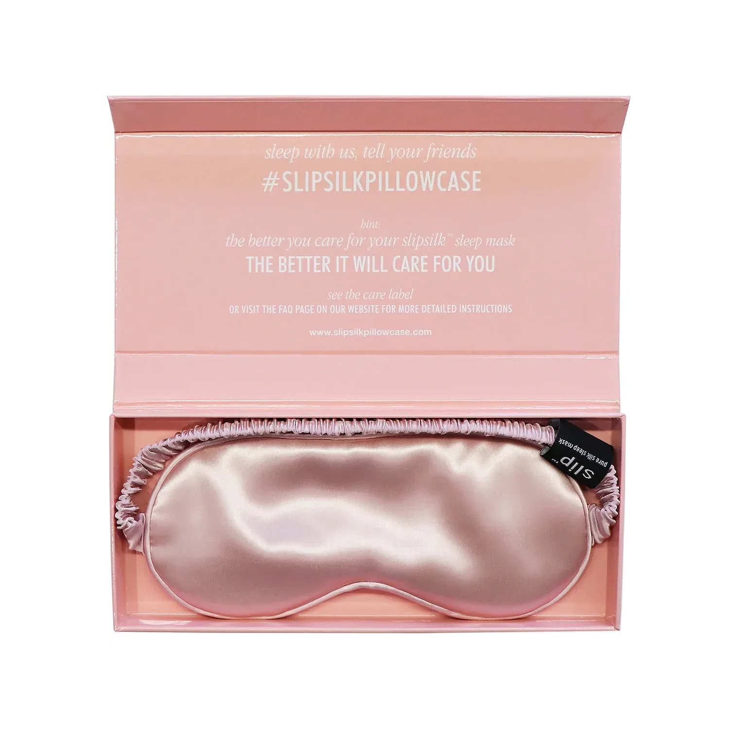 картинка Шелковая маска для сна Slip, Pink от магазина Одежда+