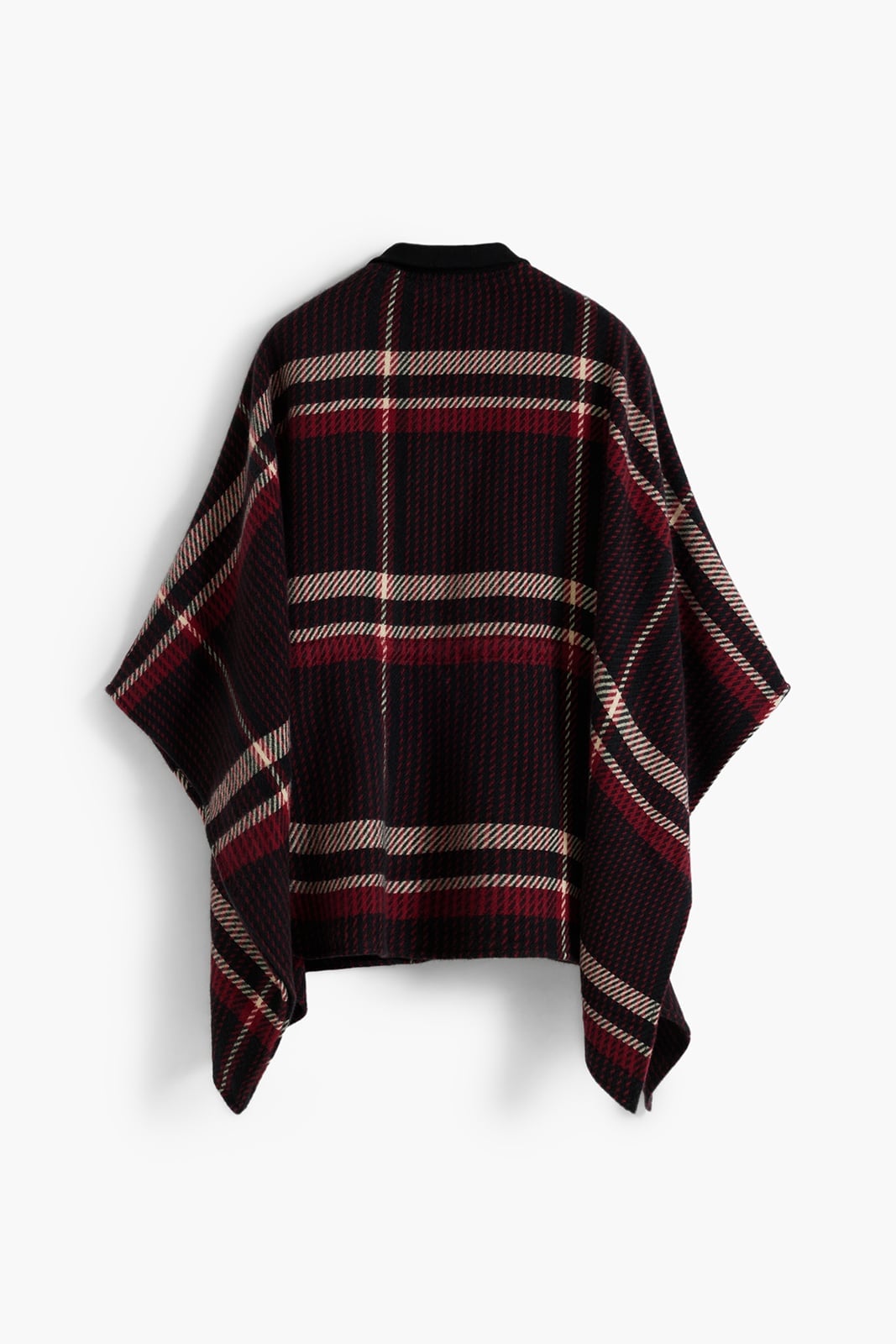 картинка Пончо в клетку «тартан» Desigual, Gray/Black/2000 от магазина Одежда+