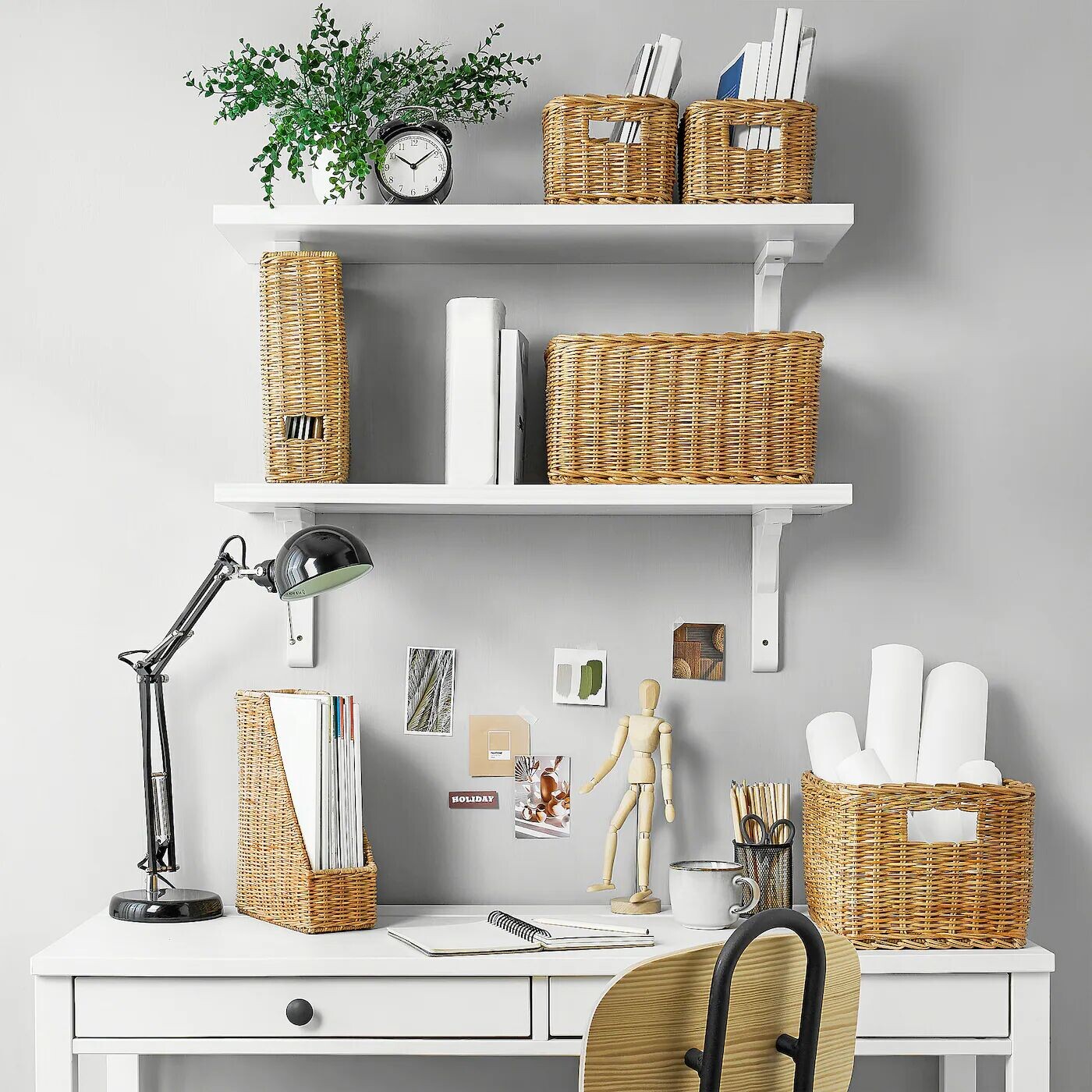 картинка Коллекционер журналов, ротанг ручной работы, TRUMMIS IKEA от магазина Одежда+